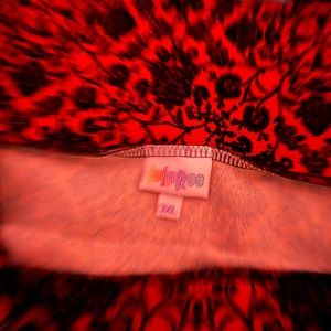 3x Orange & Black Lularoe Cassie Pencil Skirt!